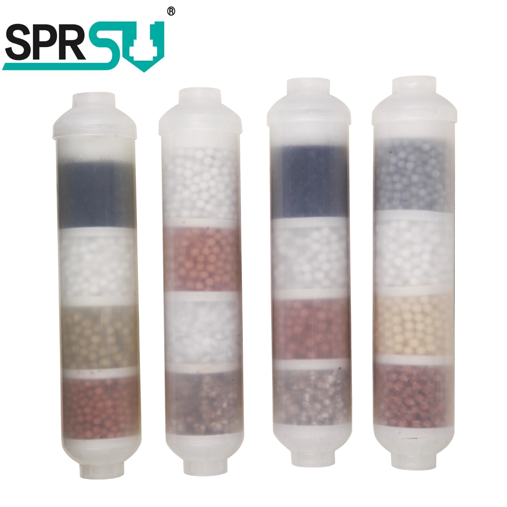 Transparent Domestic Alkaline 4 in 1 Mineral T33 Filter Cartridge Filter Element